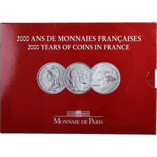 France, Coffret 3x5 francs, 2000 Ans de Monnaies Françaises (3/3), 2000, MDP