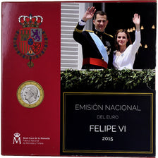 Spain, Felipe VI, Set 1 ct. - 2 Euro + 2€, 2015, Madrid, MS(65-70)