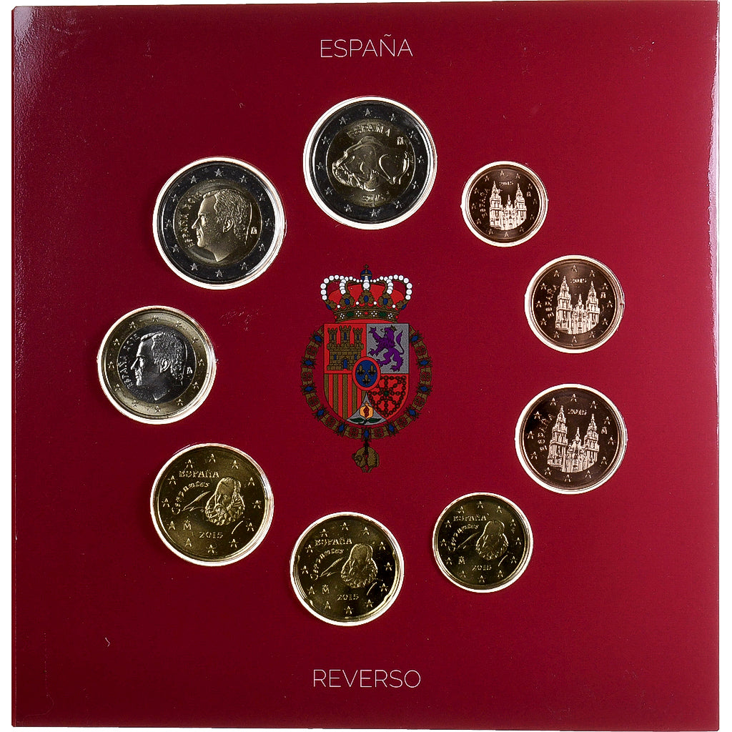 España, Felipe VI, Set 1 ct. - 2 Euro + 2€, 2015, Madrid, Sin información