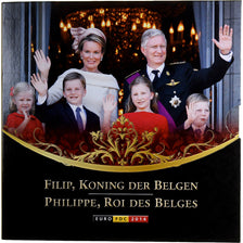 Belgium, Philippe, Set 1 ct. - 2 Euro + Medal, série FDC, 2014, Brussels