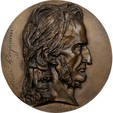 Italy, Medal, Niccolò Paganini, 1834, Bronze, David d’Angers, AU(55-58)
