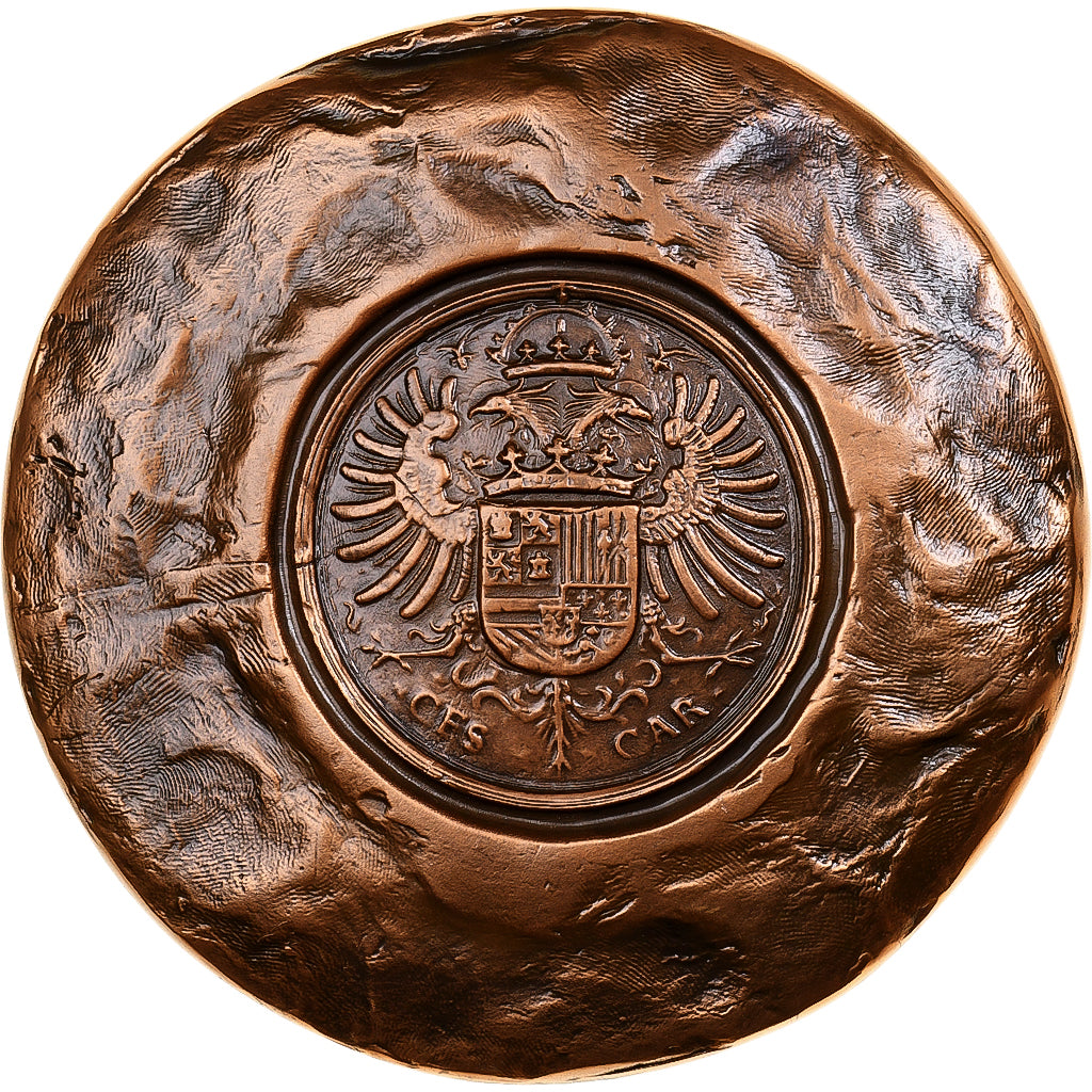 Francia, medaglia, Sceau de Charles Quint, 1987, MDP, Rame, SPL-