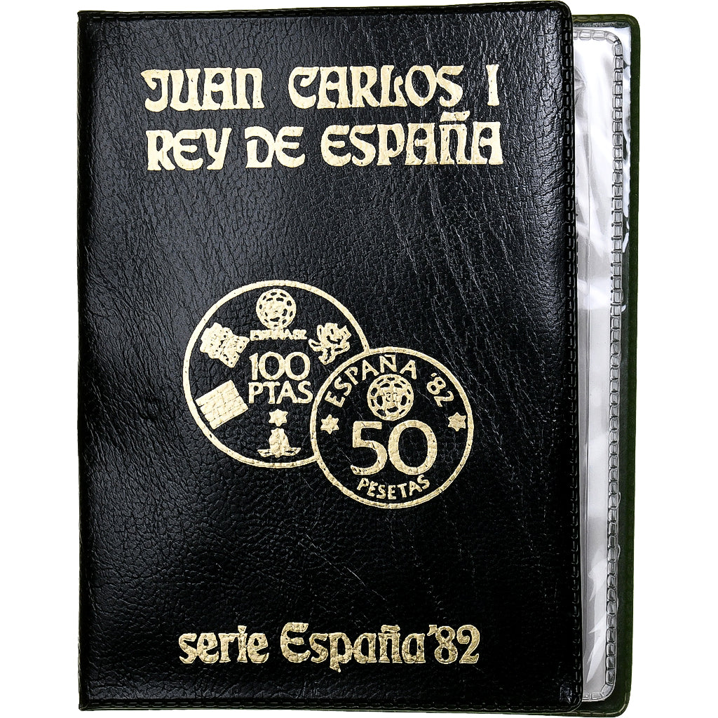 Spain, Juan Carlos I, Set 50 cts. - 100 Pesetas, 1982 FIFA World Cup, 1980