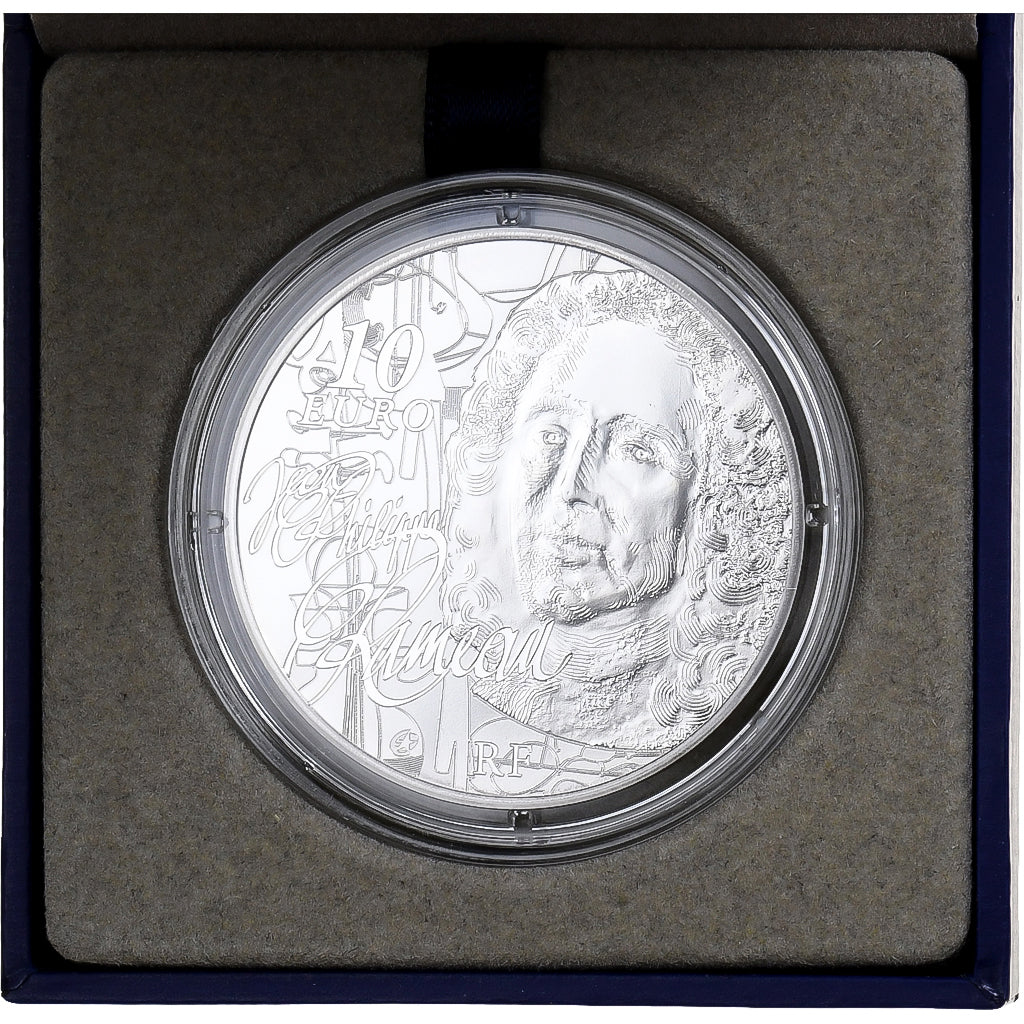 France, 10 Euro, Jean-Philippe Rameau, Proof, 2014, MDP, Silver, MS(65-70)
