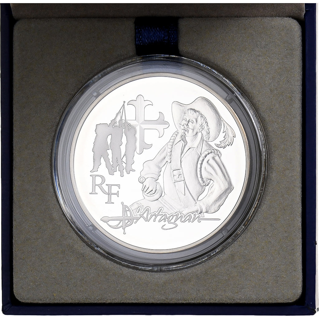 France, 10 Euro, D'Artagnan, Proof, 2012, MDP, Silver, MS(65-70)