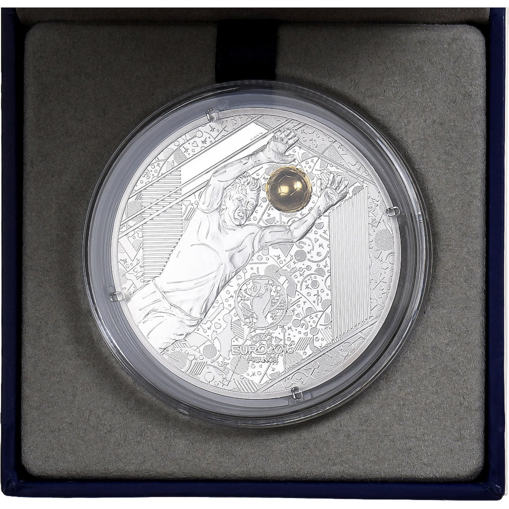 France, 10 Euro, UEFA Euro 2016, Goalkeeper, Proof, 2016, MDP, Silver