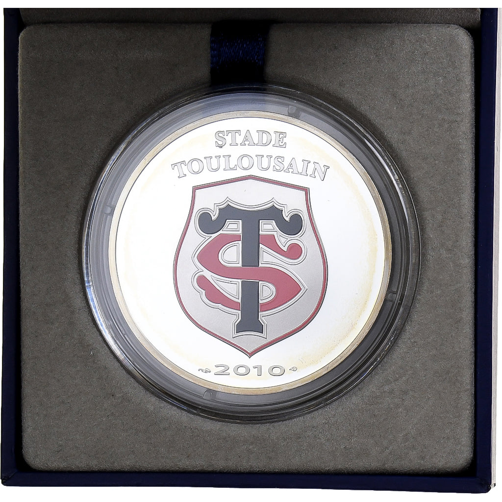 Frankrijk, 10 Euro, Stade Toulousain, Proof, 2010, MDP, Zilver, FDC