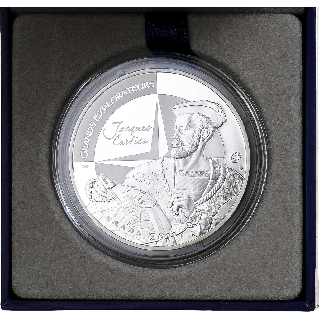 France, 10 Euro, Jacques Cartier, Proof, 2011, MDP, Silver, MS(65-70)
