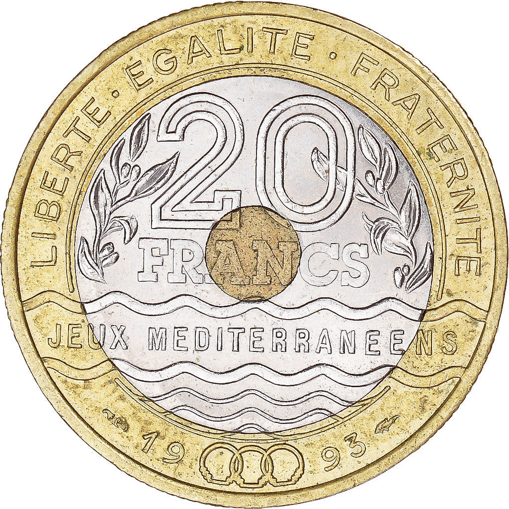 Munten, Frankrijk, 20 Francs, 1993