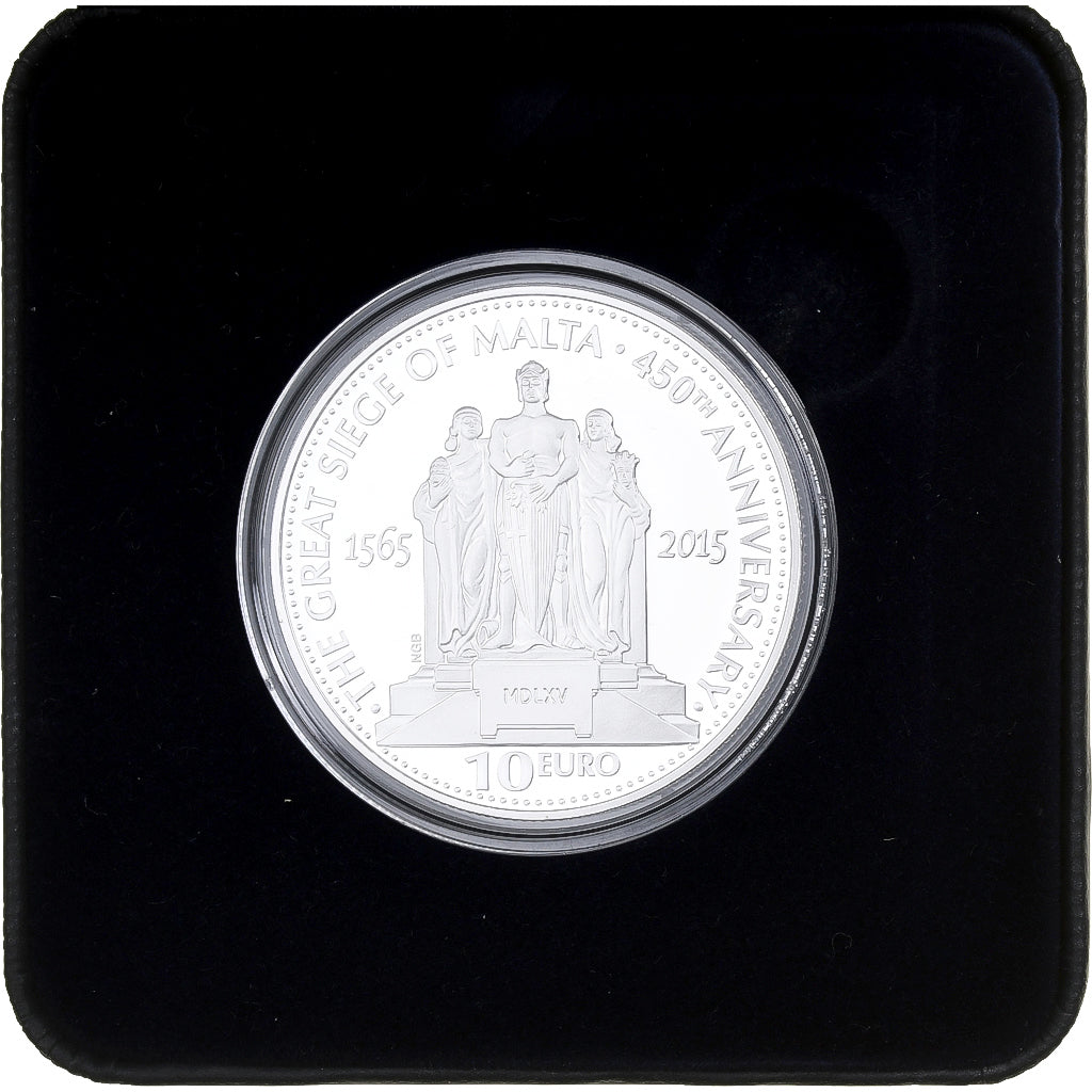 Malta, 10 Euro, The Great Siege of Malta, Proof, 2015, Utrecht, Zilver, FDC