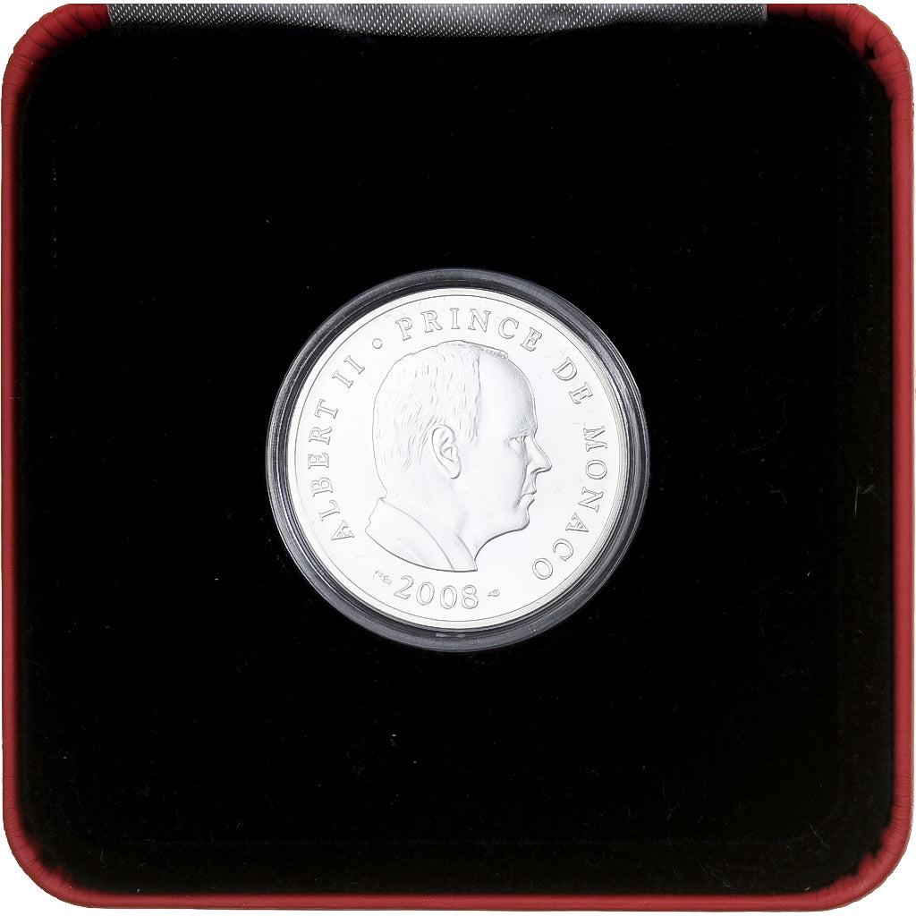 Monaco, Albert II, 5 Euro, BU, 2008, MDP, Argent, SPL