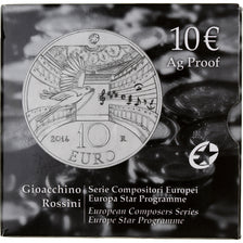 Italy, 10 Euro, Gioacchino Rossini, Proof, 2014, Rome, Silver, MS(65-70)