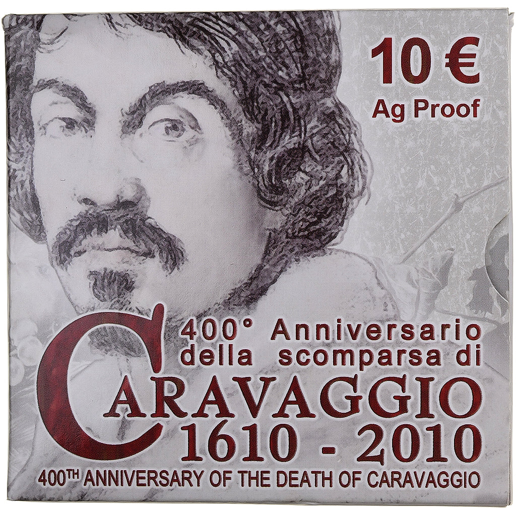 Italy, 10 Euro, Caravaggio, Proof, 2010, Rome, Silver, MS(65-70)