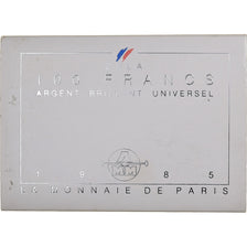 France, 100 Francs, Emile Zola, Germinal, 1985, MDP, BU, Silver, MS(65-70)
