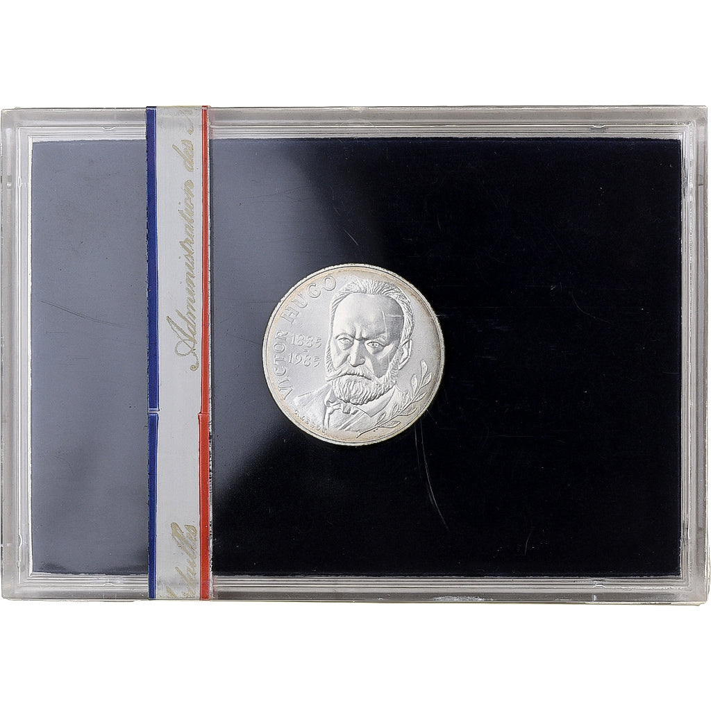 France, 10 Francs, Victor Hugo, 1985, MDP, BU, Silver, MS(65-70)