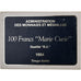 France, 100 Francs, Marie Curie, 1984, MDP, BU, Silver, MS(65-70)