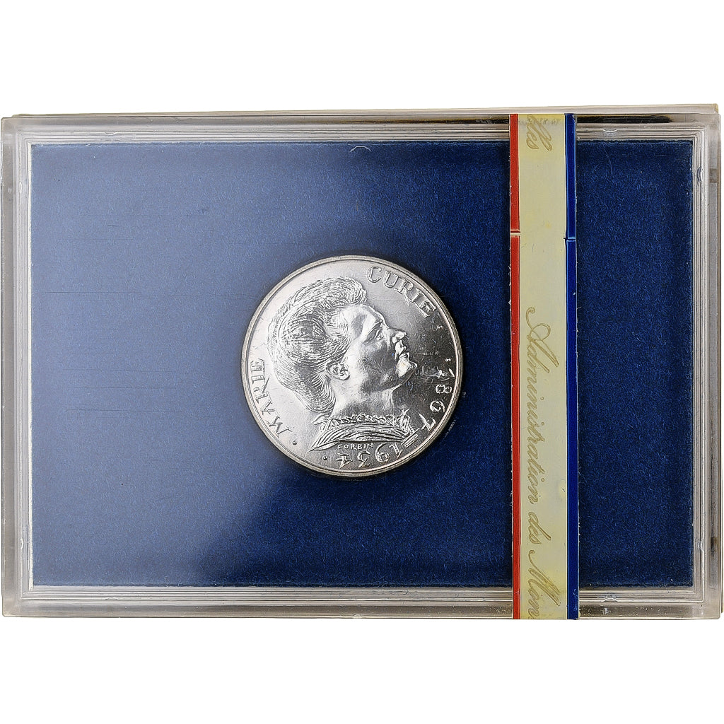 France, 100 Francs, Marie Curie, 1984, MDP, BU, Silver, MS(65-70)