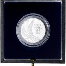 Frankrijk, 5 Francs, Tour Eiffel, 1989, MDP, Proof, Zilver, FDC