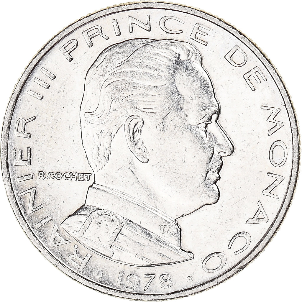 Moneda, Mónaco, 1/2 Franc, 1978