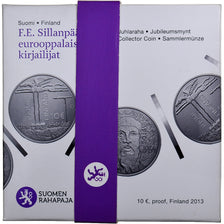 Finland, 10 Euro, Frans Eemil Sillanpää, Proof, 2013, Vantaa, Silver