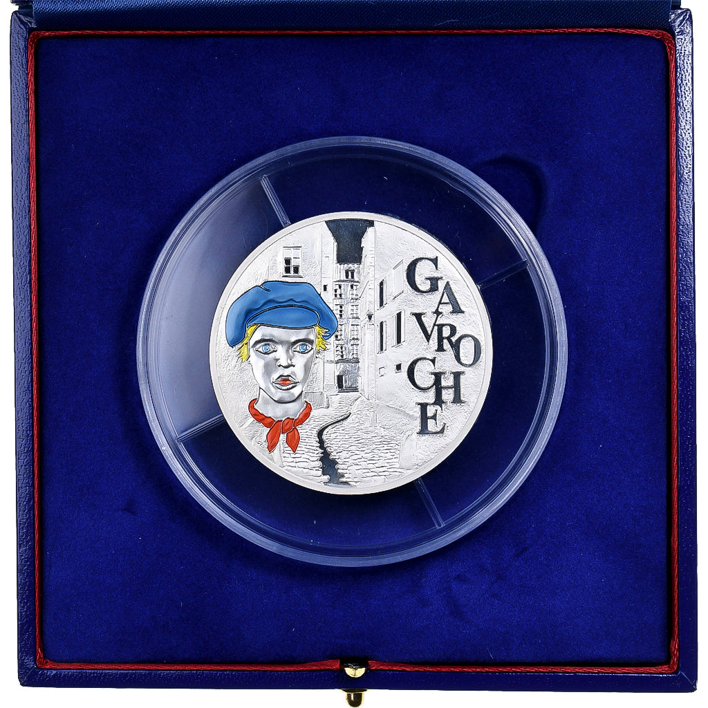 France, 20 Euro, Gavroche, Proof, Colorized, 2002, MDP, Silver, MS(65-70)