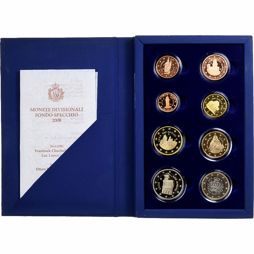 Saint Marin, Set 1 ct. - 2 Euro, BE, 2008, Rome, FDC
