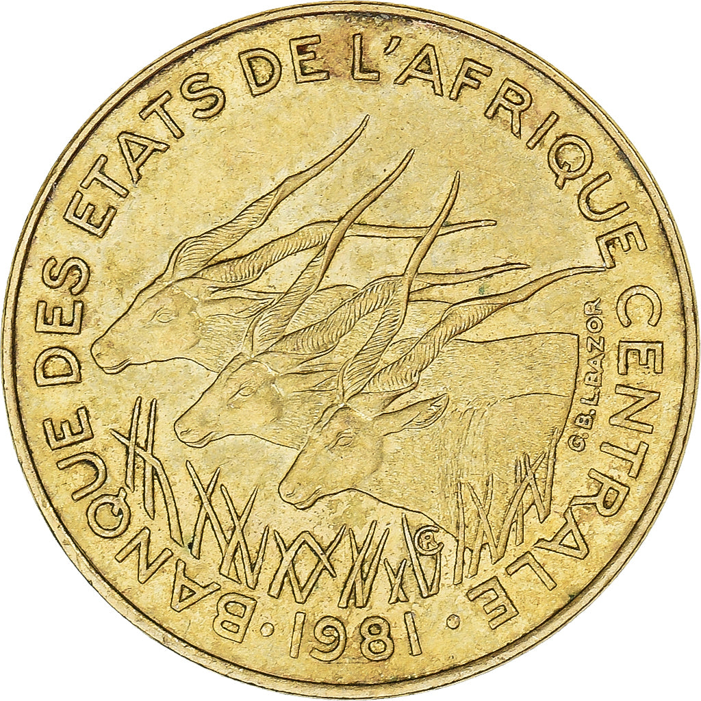 Münze, Zentralafrikanische Staaten, 5 Francs, 1981