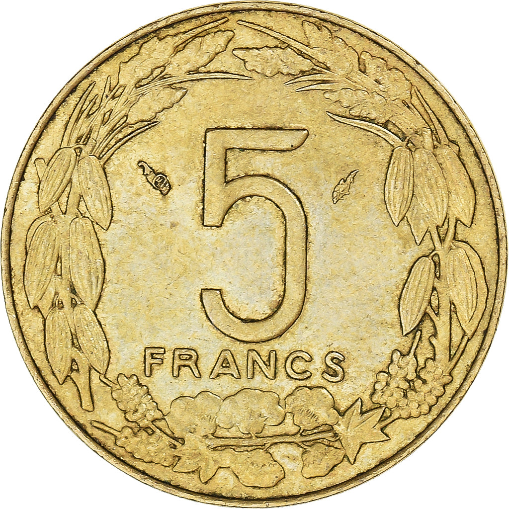 Münze, Zentralafrikanische Staaten, 5 Francs, 1981
