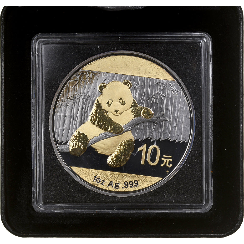 China, 10 Yuan, 1 oz, Panda, 2014, BU, Silver, MS(65-70)