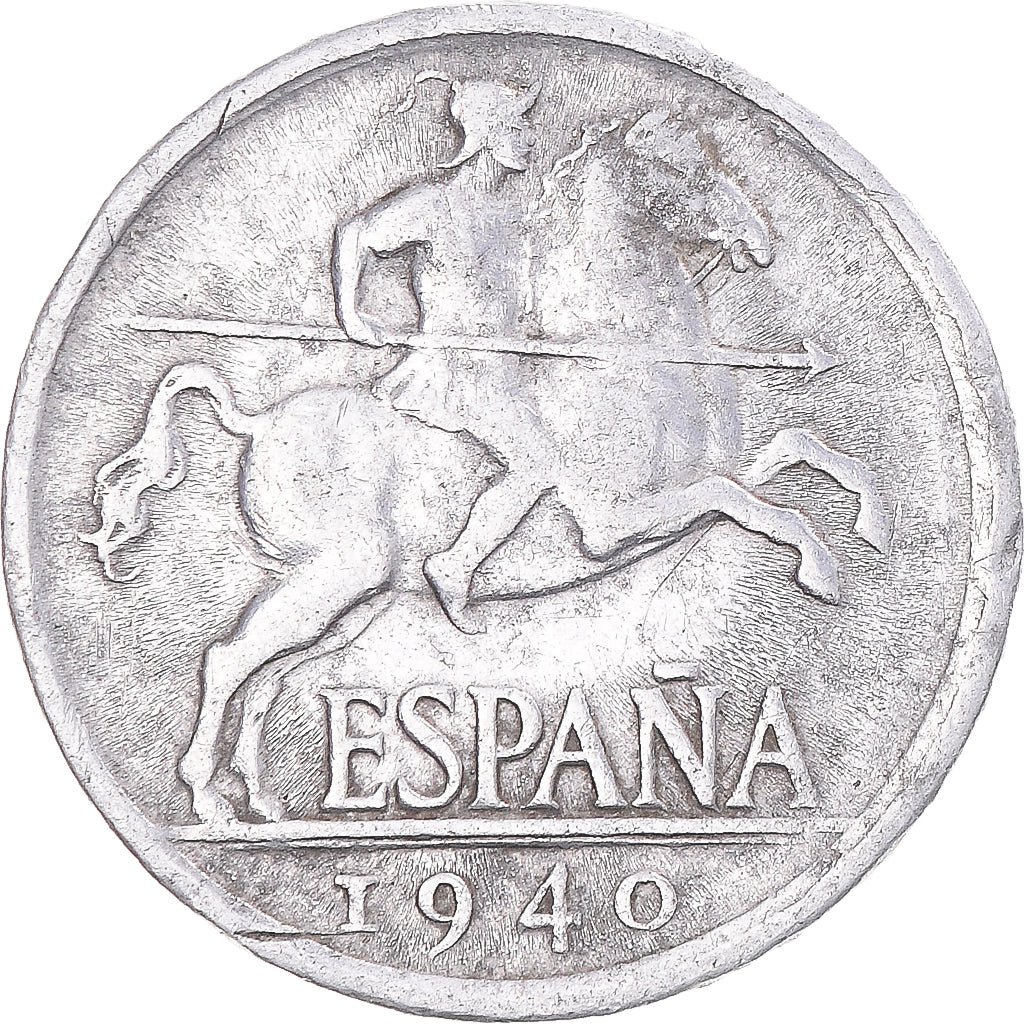 Monnaie, Espagne, 5 Centimos, 1940