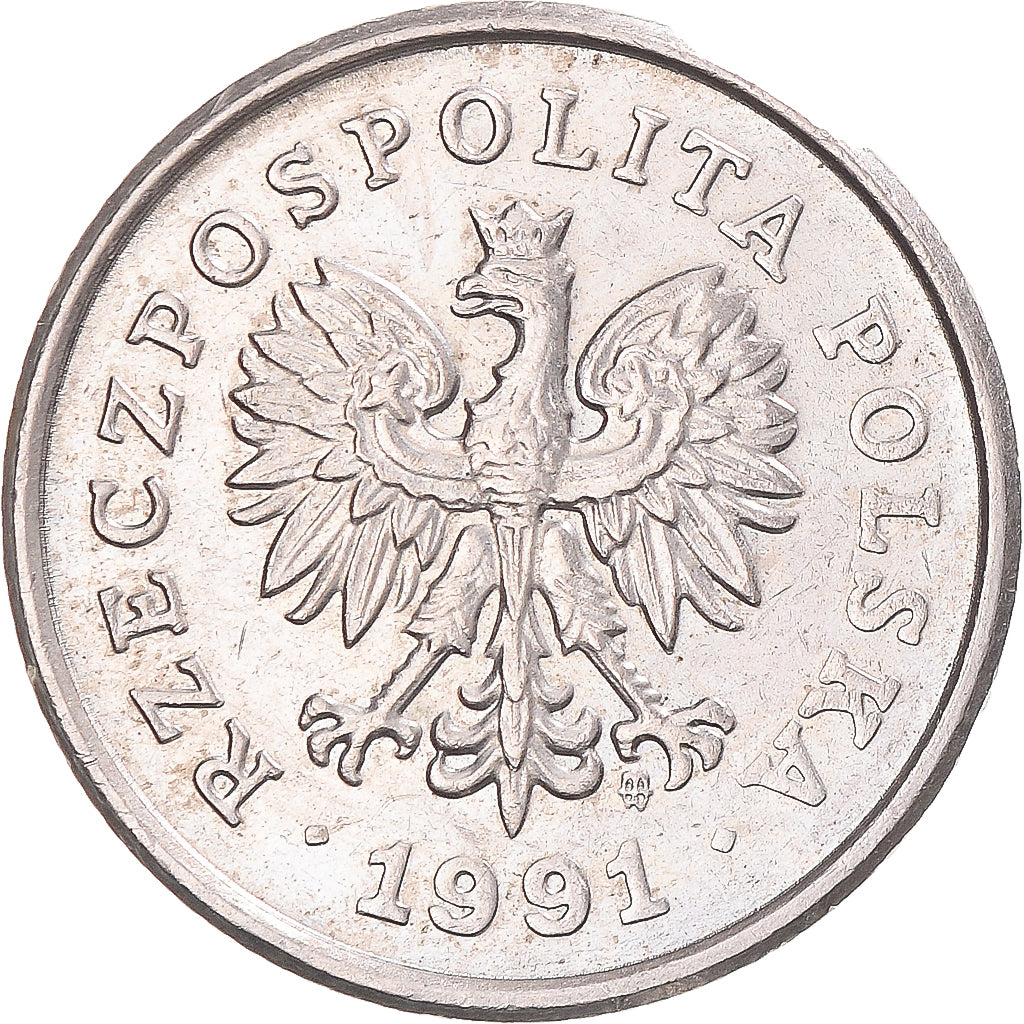 Münze, Polen, 50 Groszy, 1991