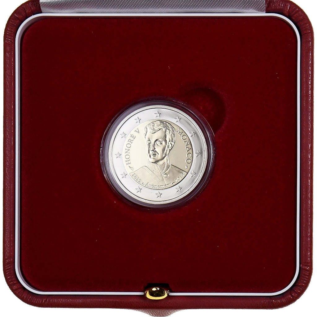 Monaco, 2 Euro, Avènement d'Honoré V, Proof, 2019, MDP, Bi-Metallic, MS(65-70)
