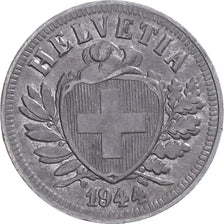 Svizzera, 2 Rappen, 1944, Zinco, BB