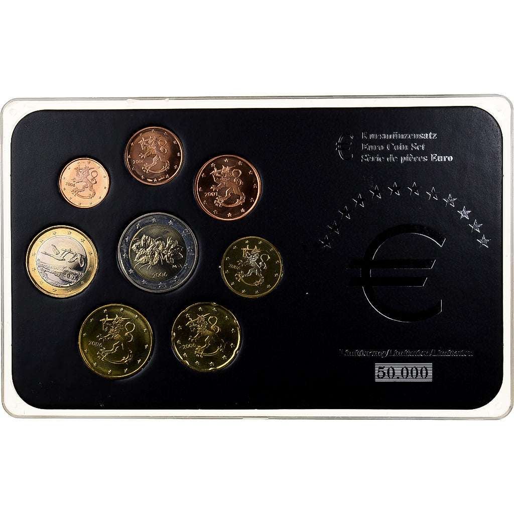 Finlandia, Set 1 ct. - 2 Euro, Mixed Dates, Vantaa, ND, MS(63)