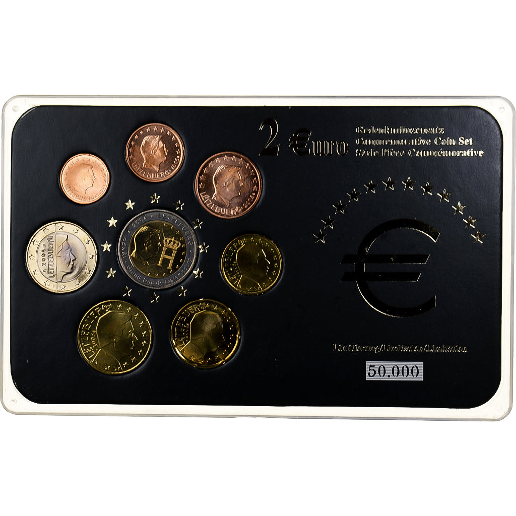 Luxembourg, Henri, Set 1 ct. - 2 Euro, Mixed Dates, MS(63)