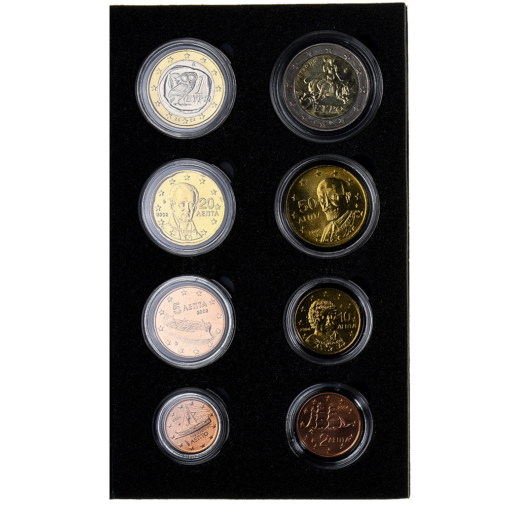 Griekenland, Set 1 ct. - 2 Euro, Gemengde jaren, Athens, n.v.t., FDC