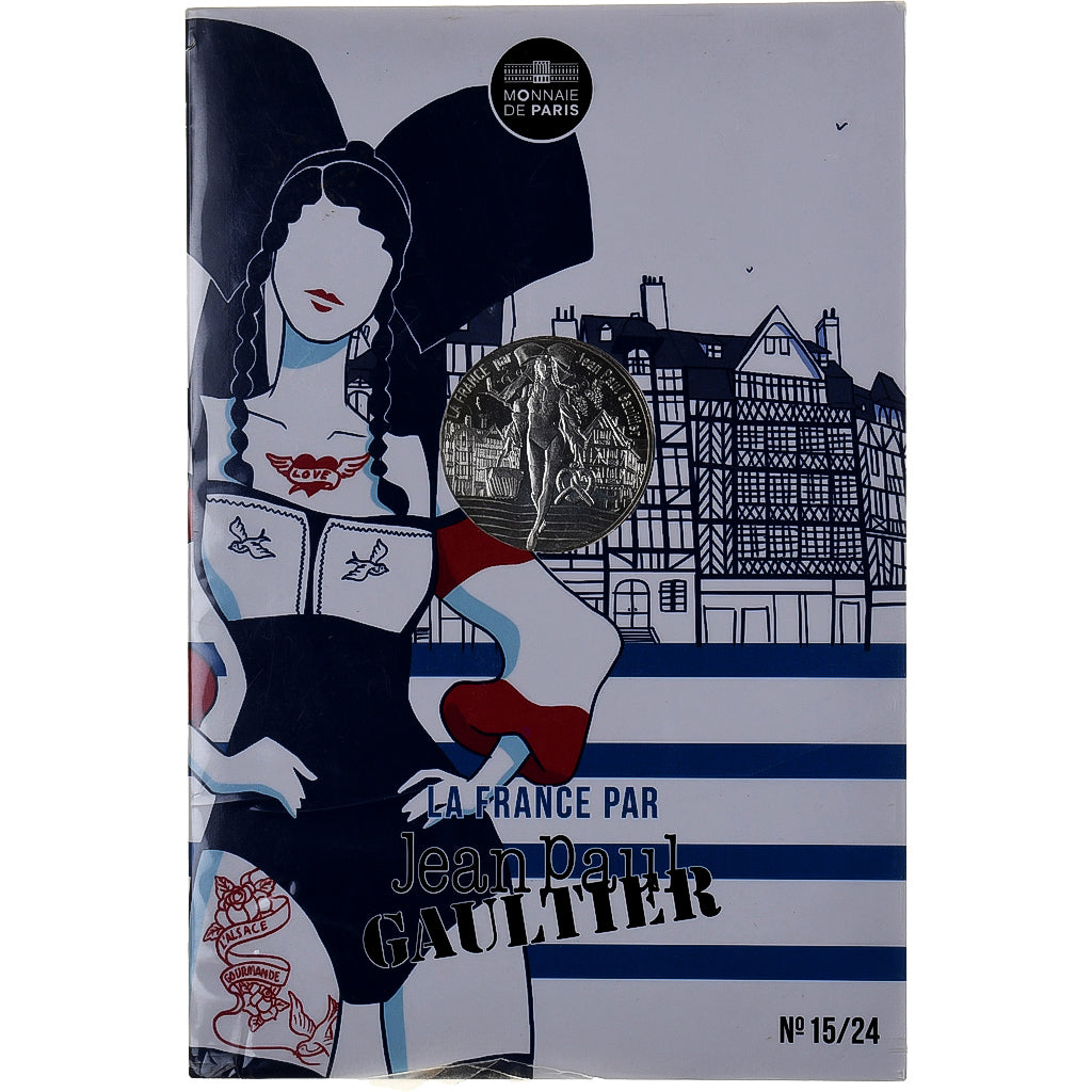 France, 10 Euro, Jean-Paul Gaultier (L'Alsace), 2017, MDP, Silver, MS(65-70)
