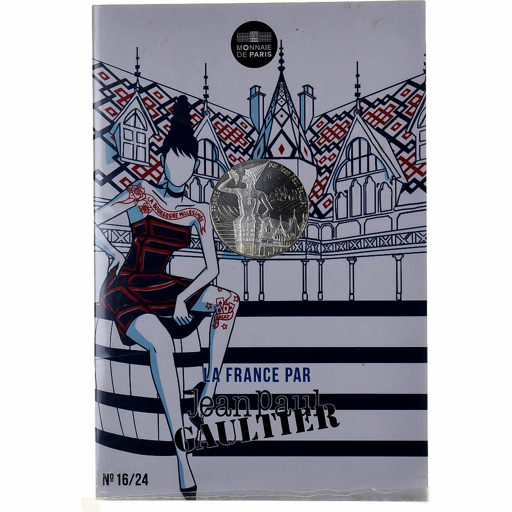 France, 10 Euro, Jean-Paul Gaultier (La Bourgogne), 2017, MDP, Silver, MS(65-70)