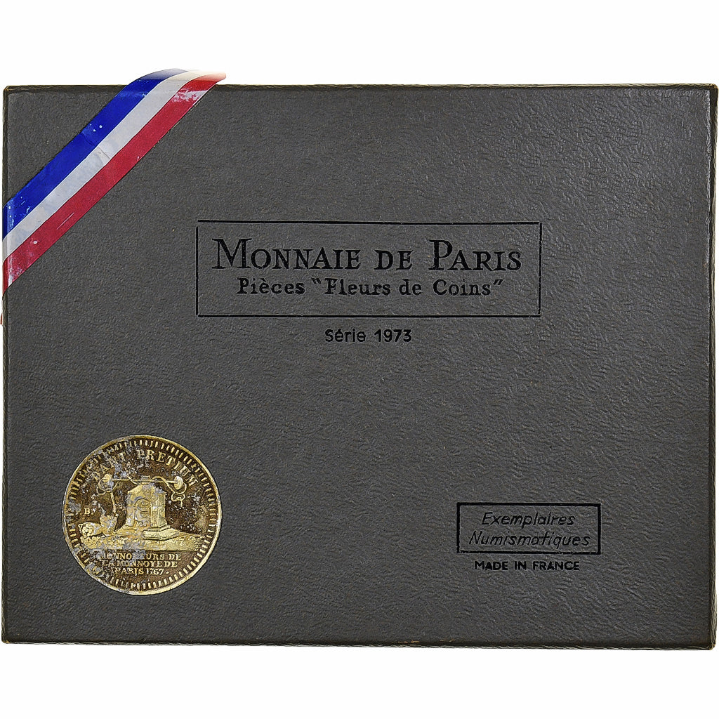 França, Coffret 1 c. à 10 frs., 1973, MDP, série FDC, N/D, MS(65-70)
