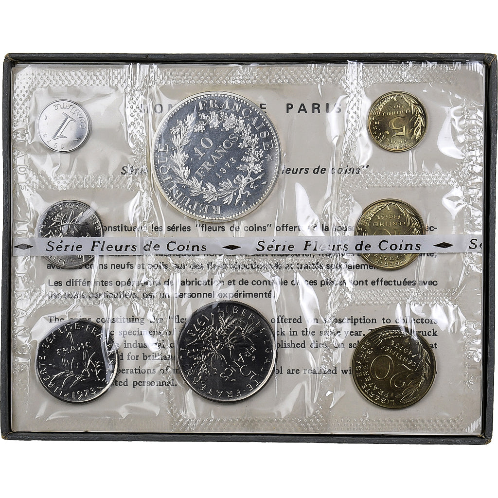 Frankrijk, Coffret 1 c. à 10 frs., 1973, MDP, série FDC, n.v.t., FDC