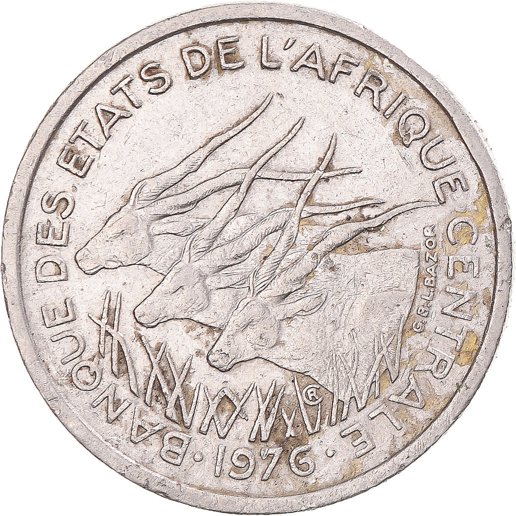 Moneta, Państwa Afryki Środkowej, 50 Francs, 1976