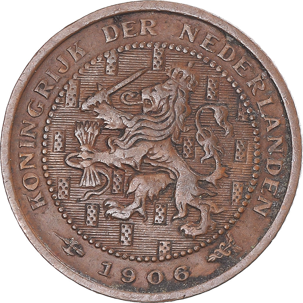 Moeda, Países Baixos, 2-1/2 Cent, 1906