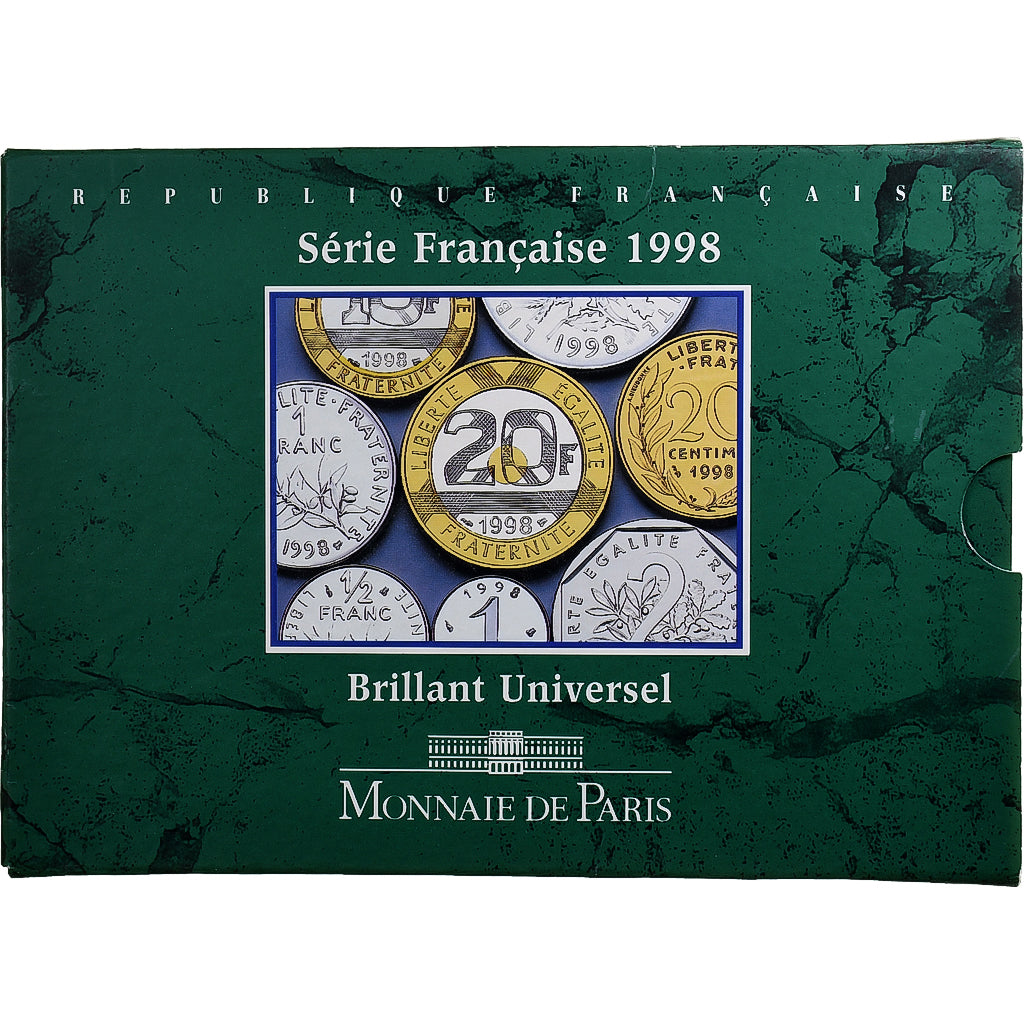 France, Coffret 1 c. à 20 frs., 1998, MDP, BU, MS(65-70)