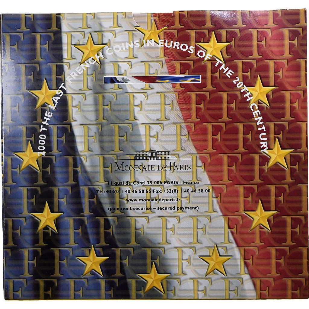France, Coffret 1c. à 2€, série FDC, 2000, MDP, MS(65-70)