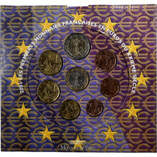 France, Coffret 1c. à 2€, série FDC, 2001, MDP, MS(65-70)