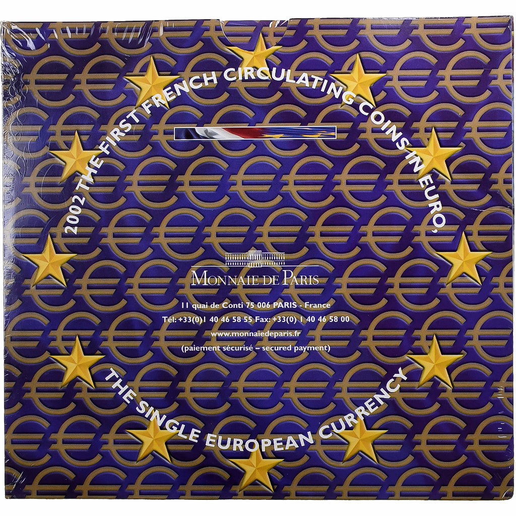 France, Coffret 1c. à 2€, série FDC, 2002, MDP, MS(65-70)