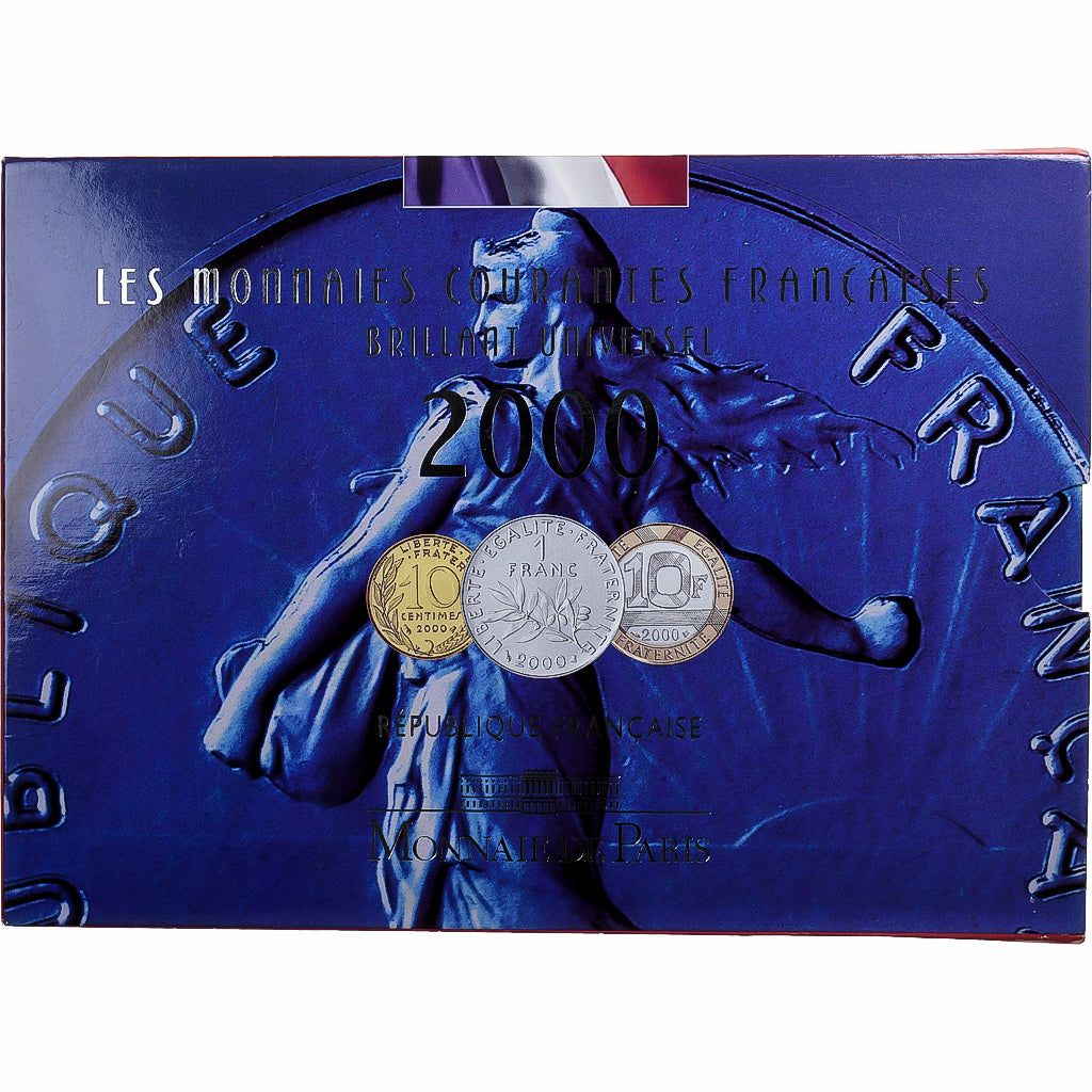 Frankreich, Coffret 1 c. à 20 frs., 2000, MDP, BU, STGL