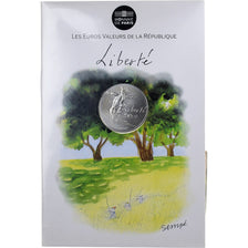 France, 10 Euro, Sempé - Été - Liberté, 2014, MDP, Silver, MS(65-70)