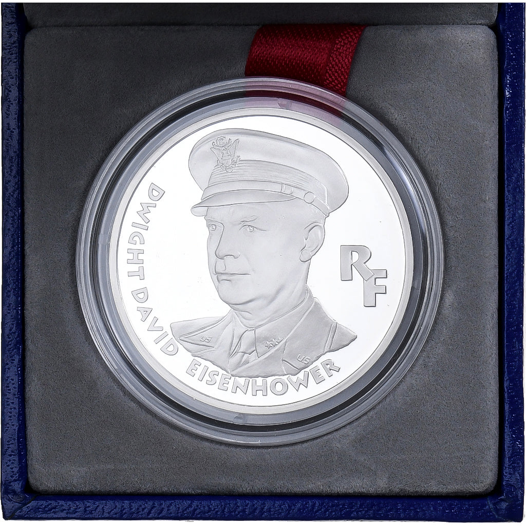França, 100 Francs, Libération - Eisenhower, 1994, MDP, Proof, Prata