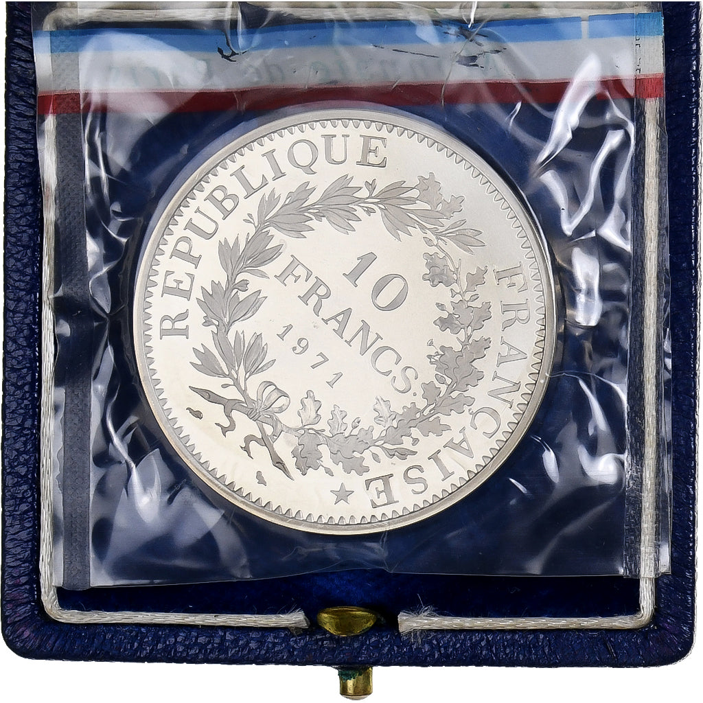 France, 10 Francs, 1971, MDP, Piéfort, Argent, FDC, Gadoury:183.P1